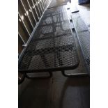 METAL PICNIC BREAKROOM TABLE, 8'LG