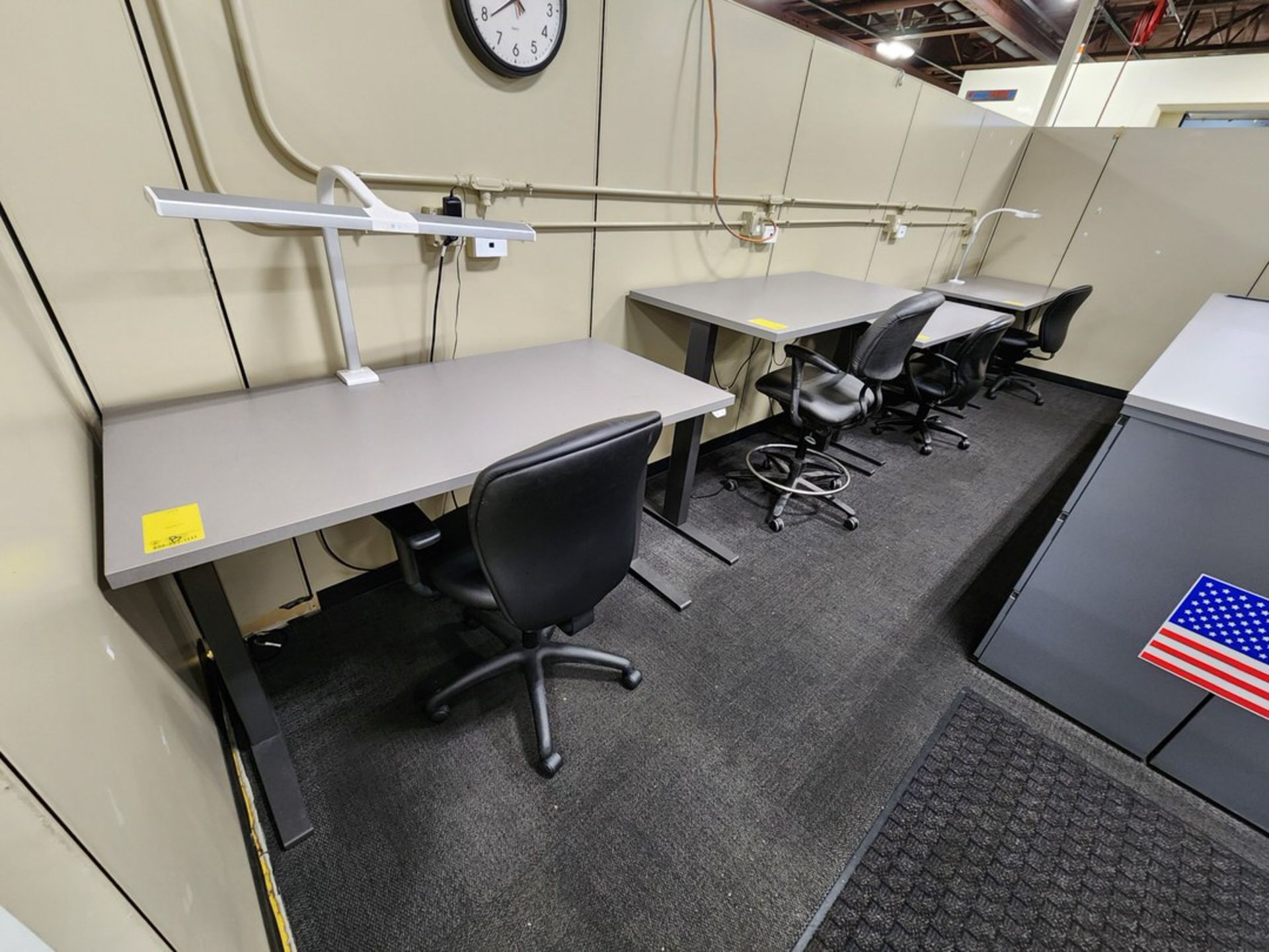 (4) Ele Work Stations W/ Chairs