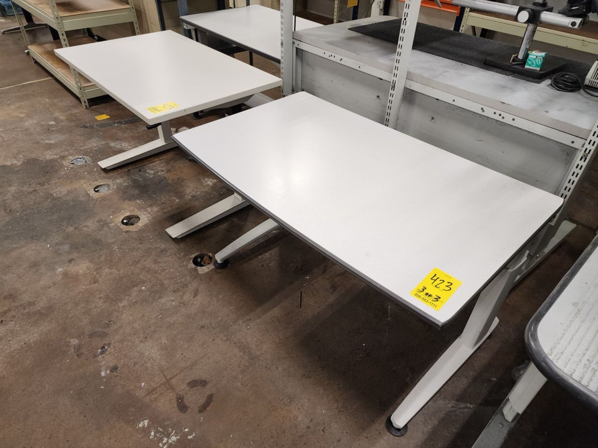 (3) Adjustable Work Desks - Image 4 of 4