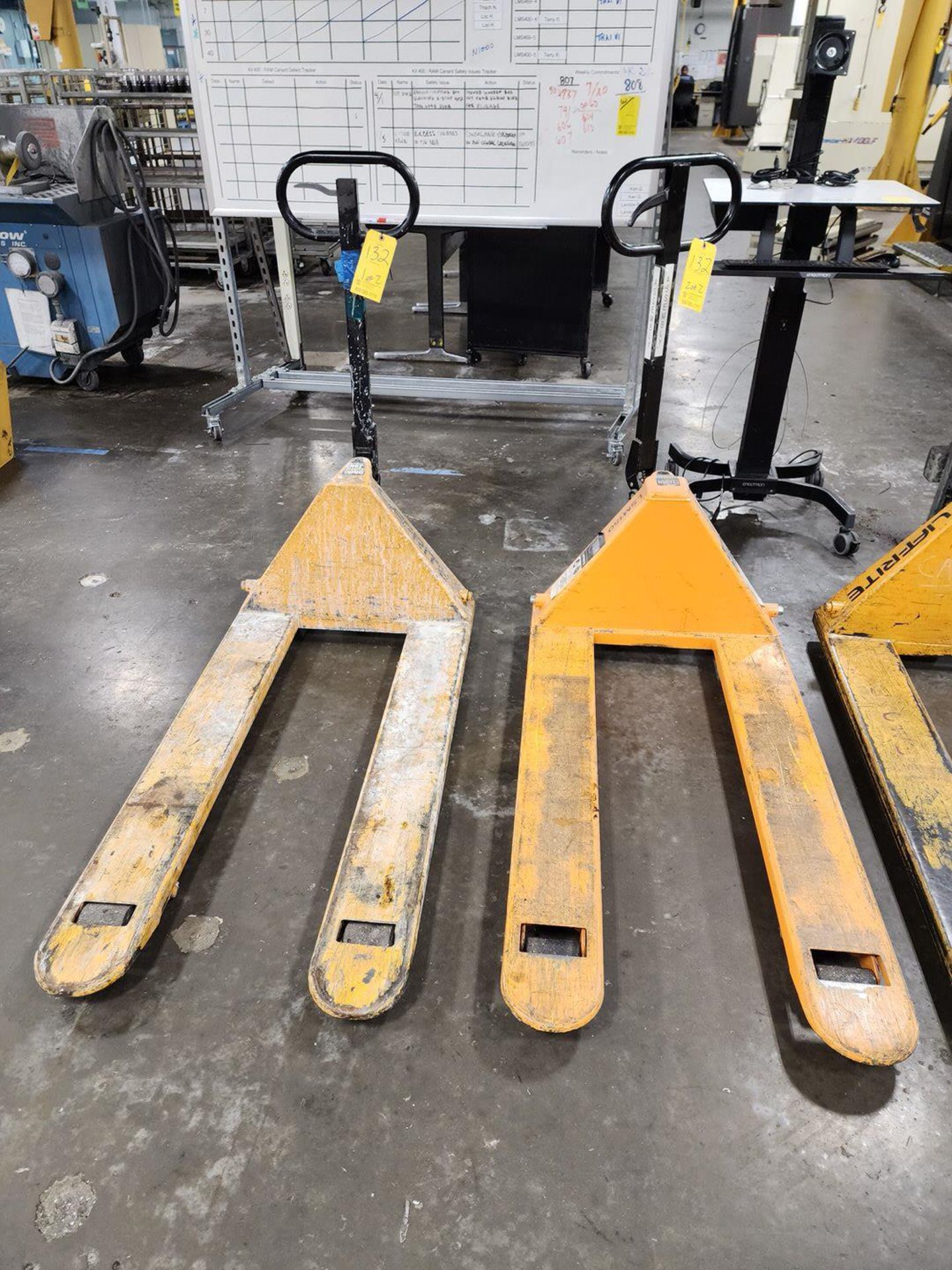 (2) Pallet Jacks 5500lb Cap.