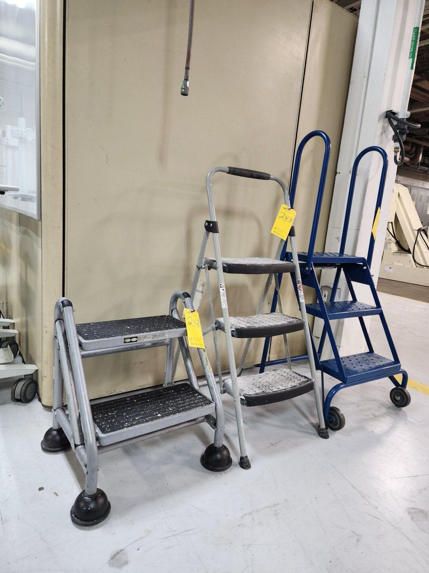 (3) Assorted Rolling Step Ladders - Image 3 of 3