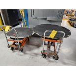 (2) Hyd Lift Tables 48"Dia