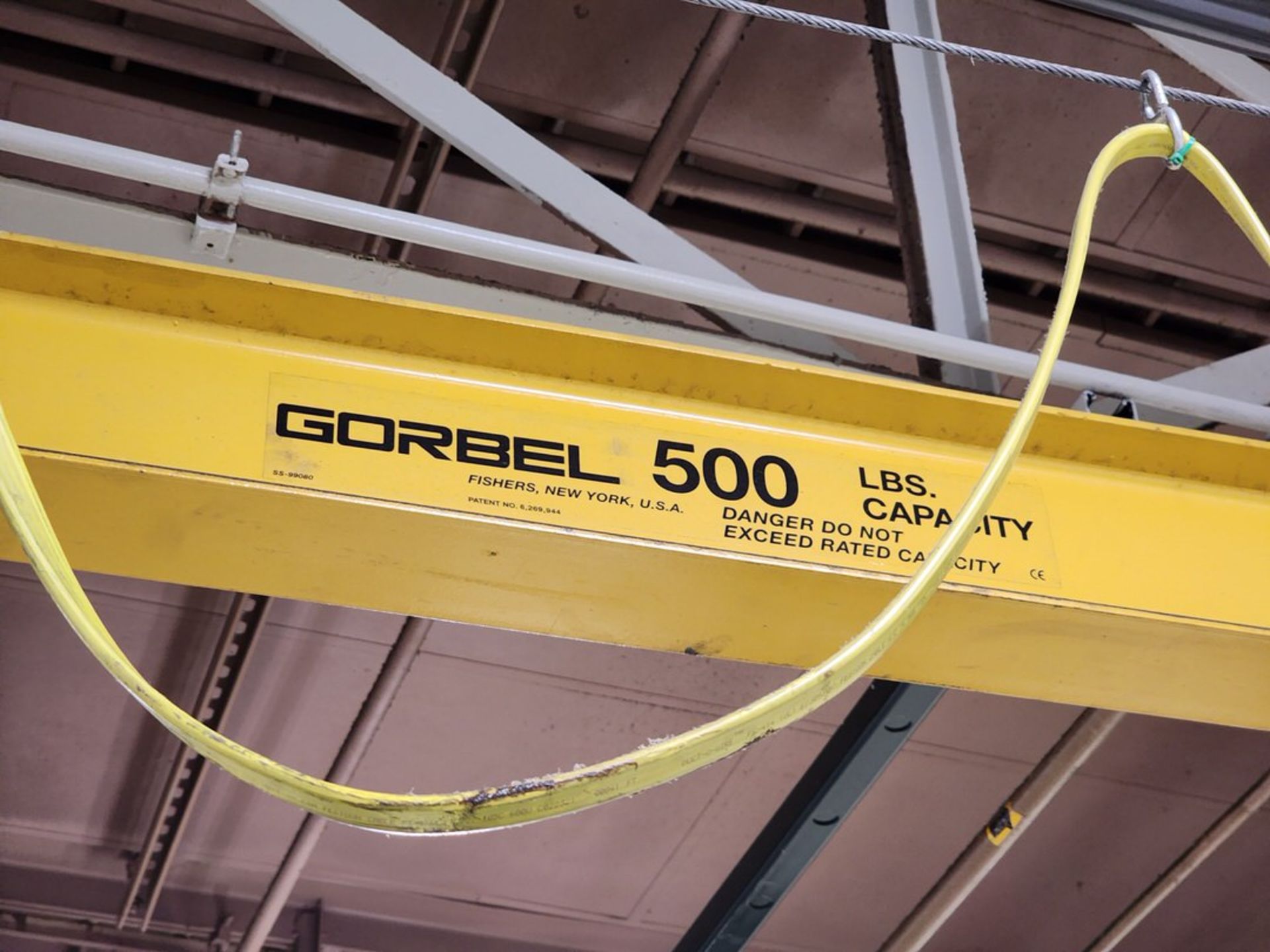 Gorbel 1/4 Ton Jib Crane 96"W x 108"H; W/ Safety Switch - Image 4 of 6