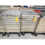 Lista (2) Rolling Modular Tool Cabinets