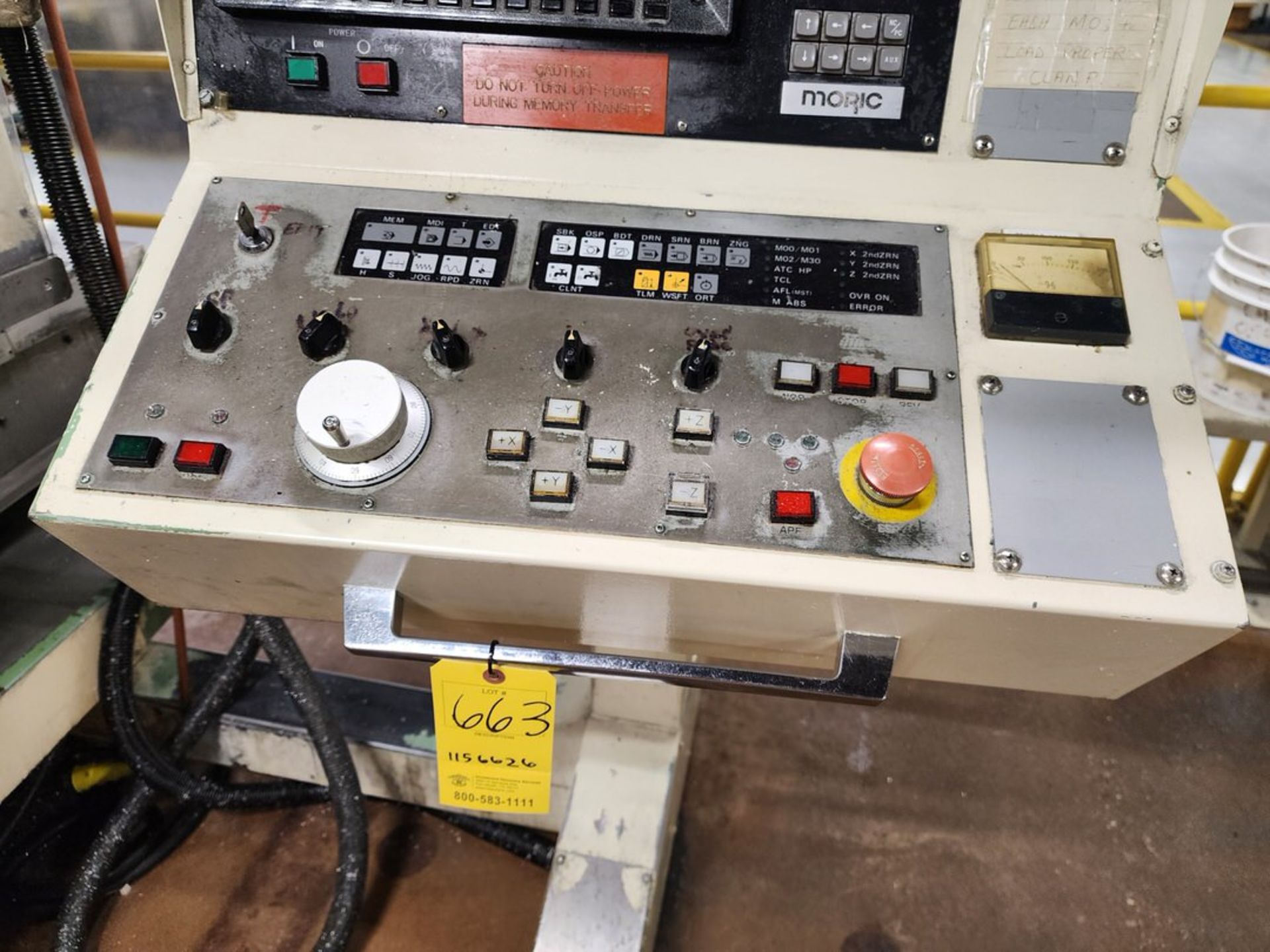 Mori Seiki MV-35/40 Vertical Machining Center 20-Tool Station; W/ Fanuc Controller (Asset# 1156626) - Image 8 of 18