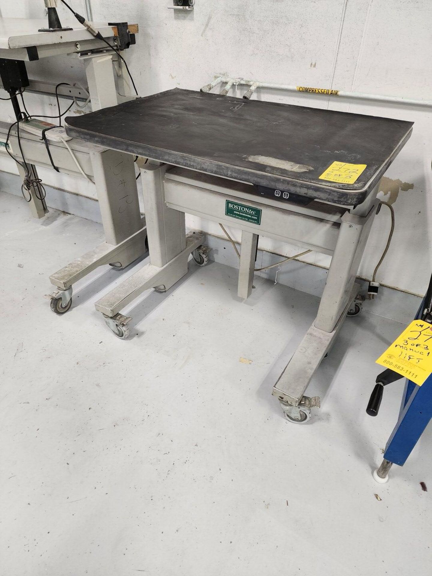 (1) Manual Lift Table W/ (2) Ele Work Stations - Image 9 of 11