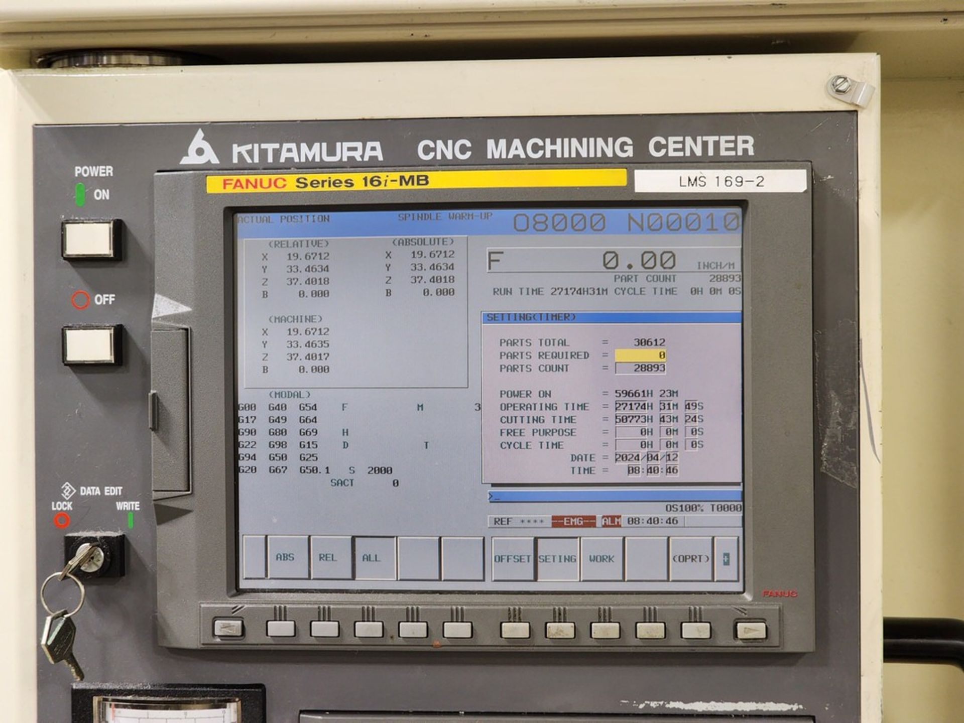 2005 Kitamura HX500i Horizontal Machining Center W/ Fanuc Series 16i-MB; 12,000 Spindle Speed - Image 18 of 18