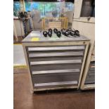 Lista Modular Material Cabinet W/ (40) Cat 40 Tapers & Assorted Contents