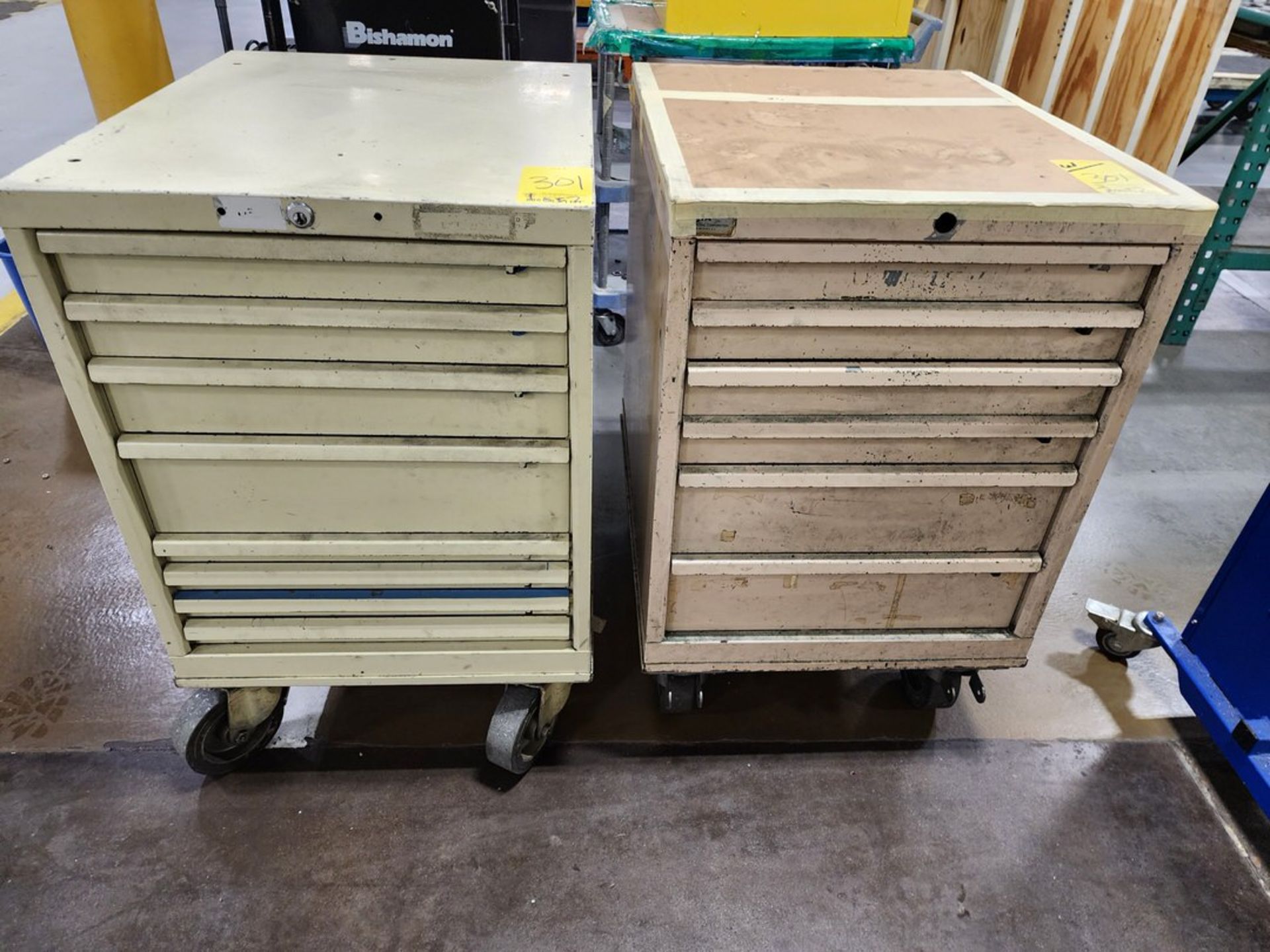 (2) Rolling Material Cabinets