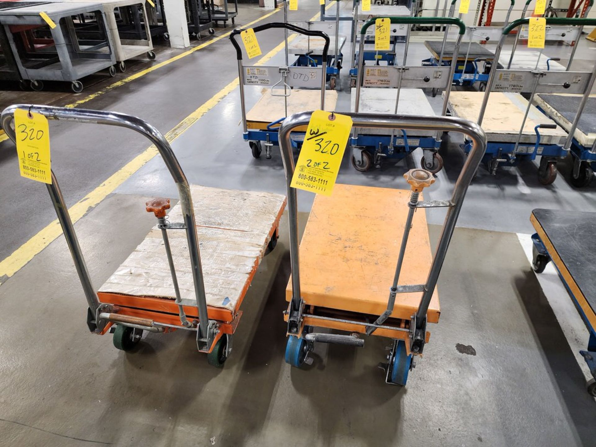 (2) Assorted Lift Tables