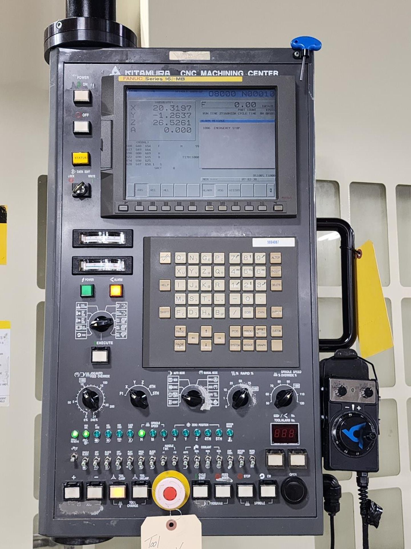 2005 Kitamura 7HiF Vertical Machining Center W/ Fanuc Series 16i-MB; 30,000 Spindle Speed; 60ATC; W/ - Image 5 of 25