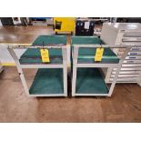 (2) Rolling Material Carts