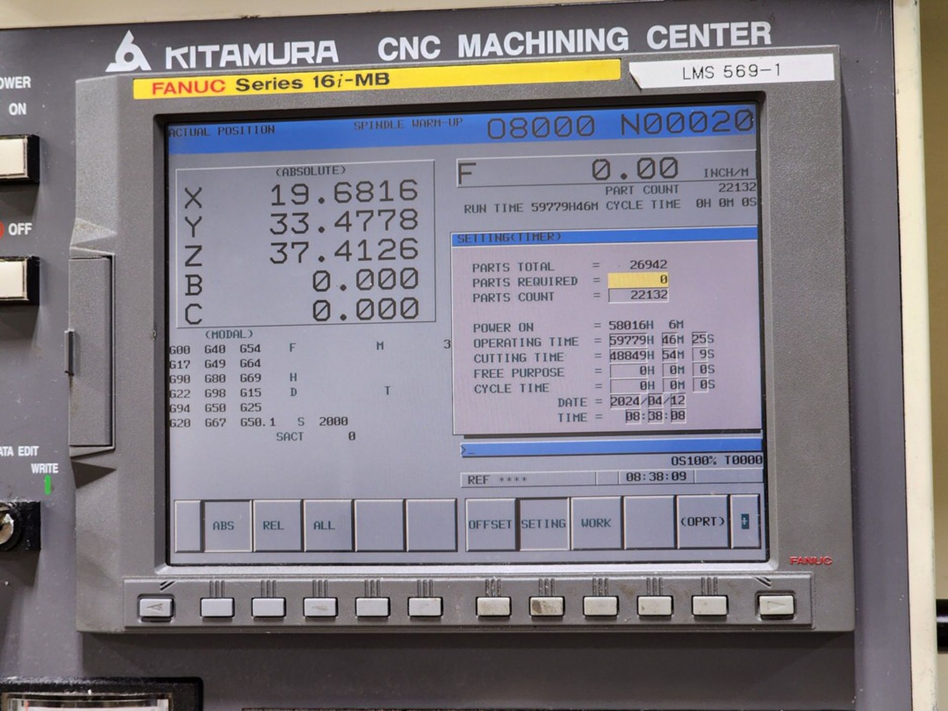 2005 Kitamura HX500i Horizontal Machining Center W/ Fanuc Series 16i-MB; 12,000 Spindle Speed - Image 19 of 19