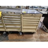 (2) Rolling Modular Tool Cabinets