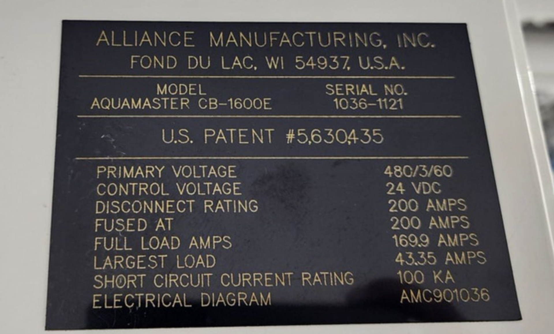 Alliance CB-1600E Small Parts Cleaner W/ AB Control Panel - Image 16 of 16