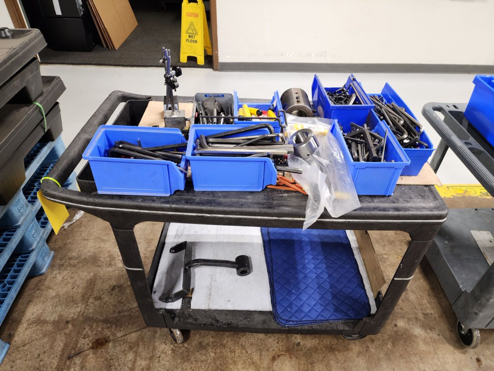 Rolling Material Cart W/ Contents