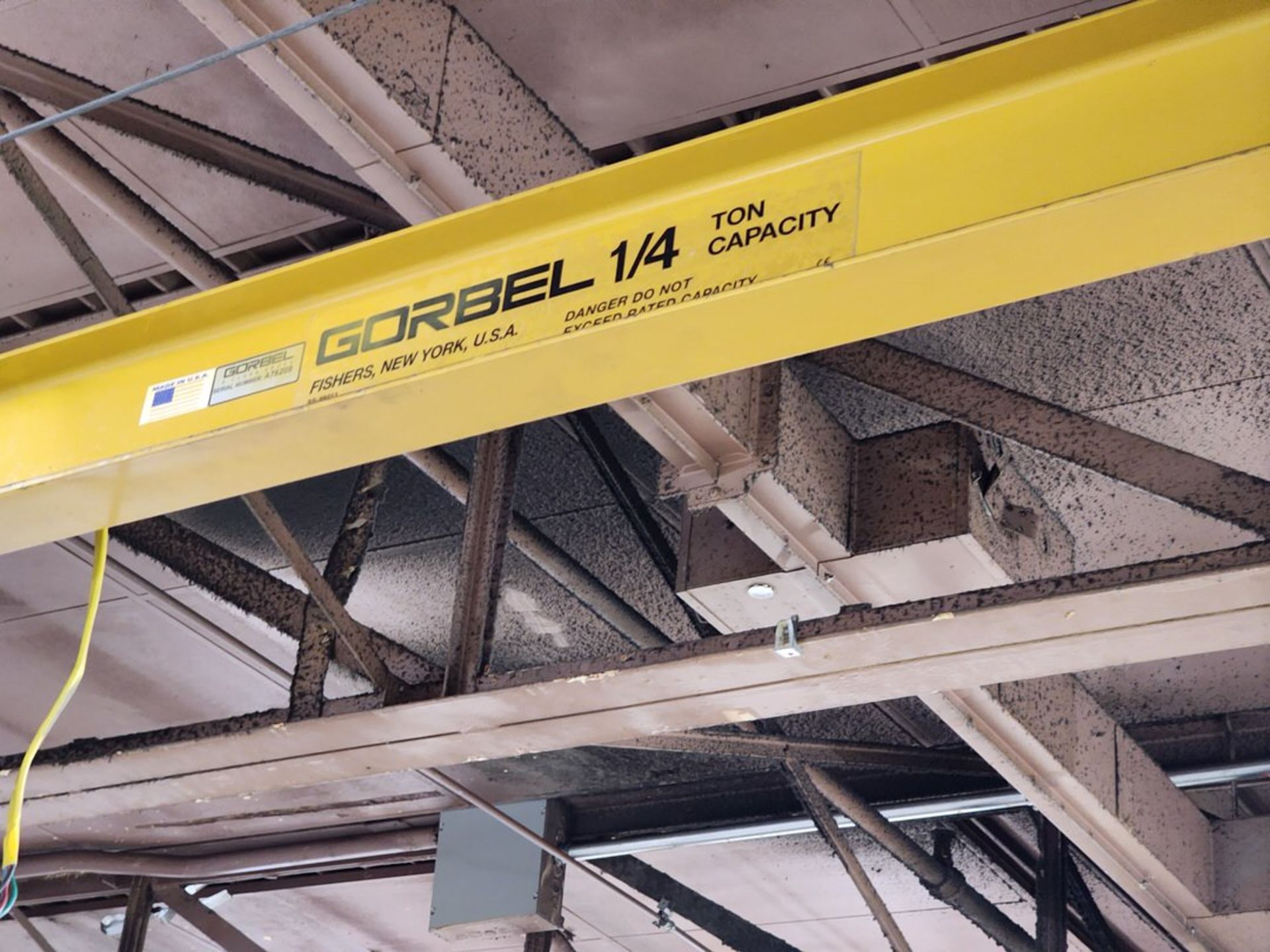 Gorbel 1/4 Ton Jib Crane 96"W x 108"H; W/ Safety Switch - Image 4 of 7