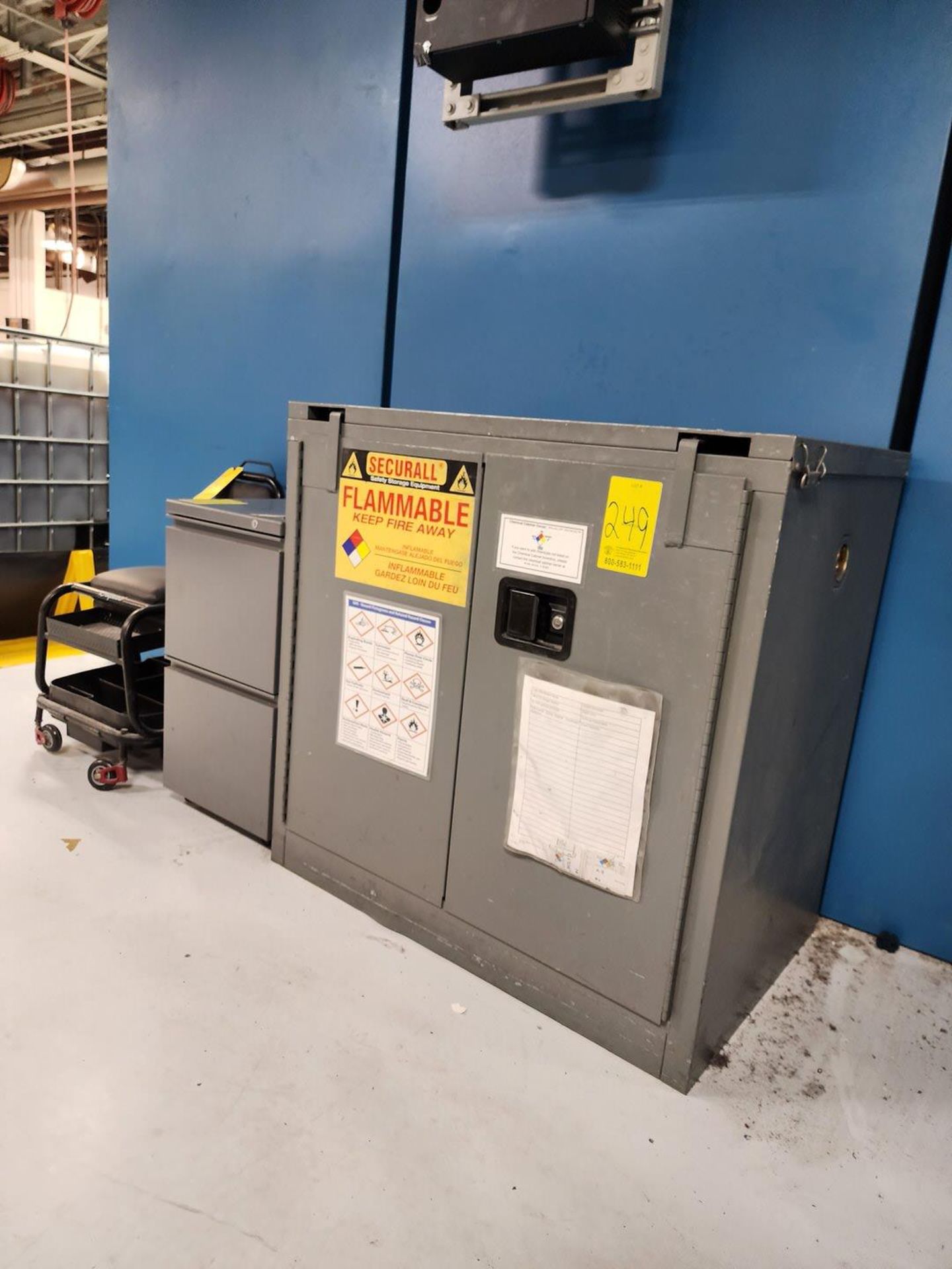 Flammable Locker W/ Mechanic Chair; W/ File Cabinet - Image 2 of 6