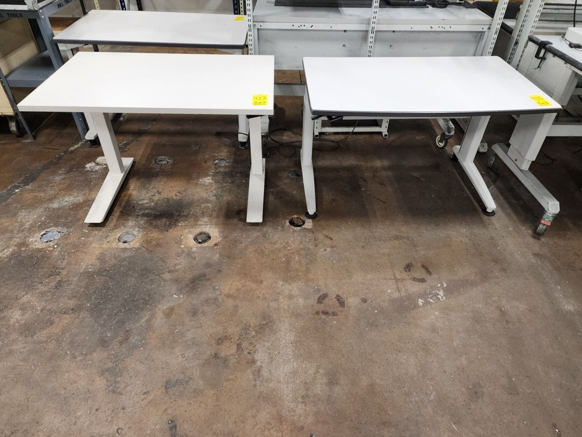 (3) Adjustable Work Desks - Image 2 of 4