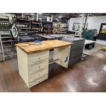 Lista Modular Cabinet Work Station W/ Horizontal Material Cabinet; W/ (1) Table
