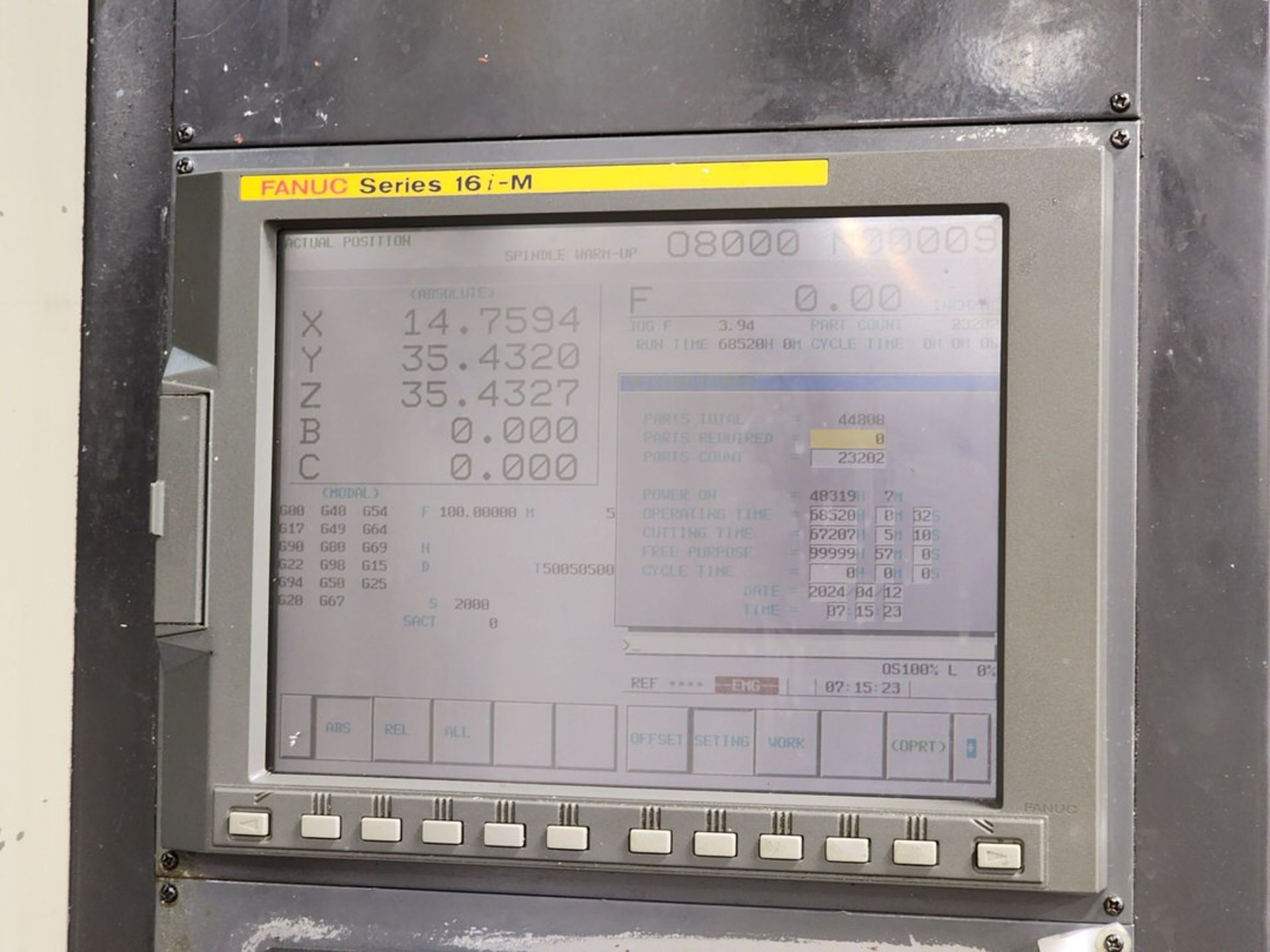Nigata SPN 50 Horizontal Mill W/ Fanuc Series 16i-MB; 230ATC; 12,000 Spindle Speed; (7) 20" Pallets; - Bild 31 aus 31