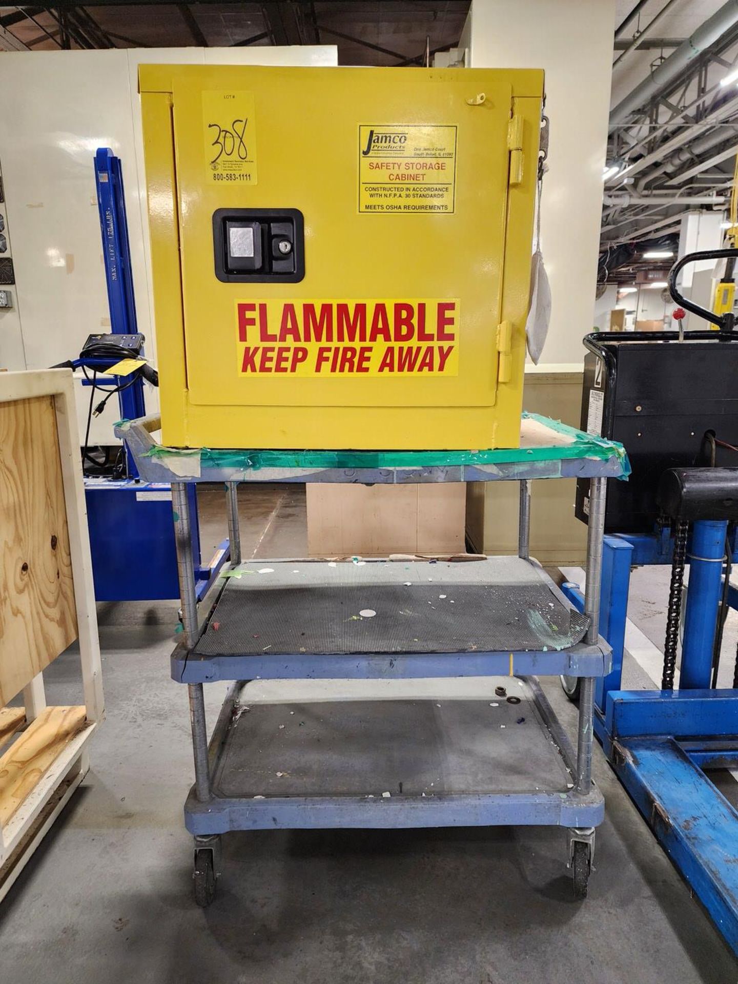 Flammable Locker W/ Cart