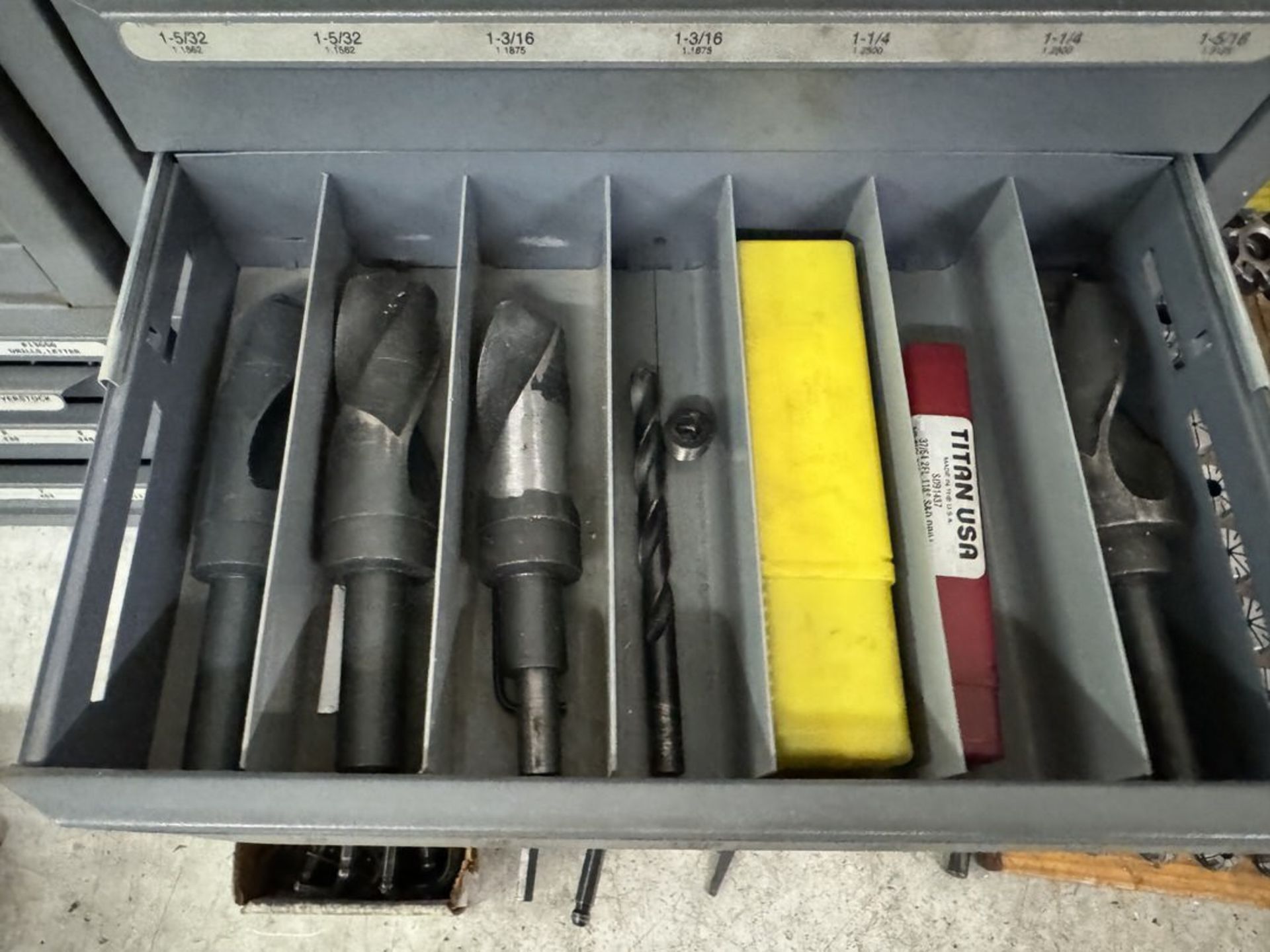 Machine Tool Desk W Cont: Drills, Collets, Tool Holders, Misc As Shown - Image 10 of 16