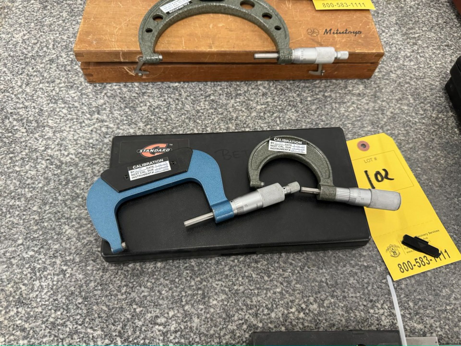 (2) Micrometers, (1) Depth Gauge