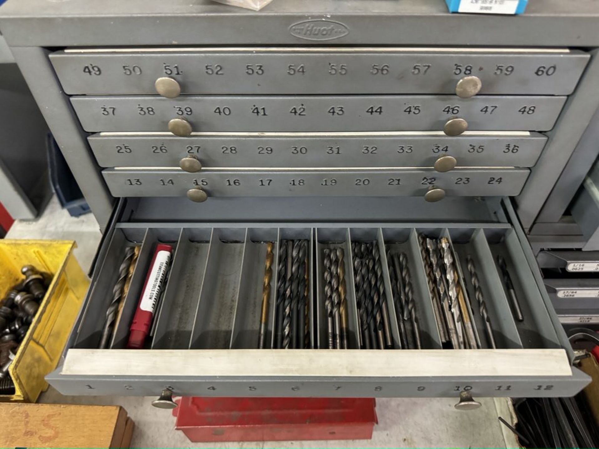 Machine Tool Desk W Cont: Drills, Collets, Tool Holders, Misc As Shown - Image 4 of 16