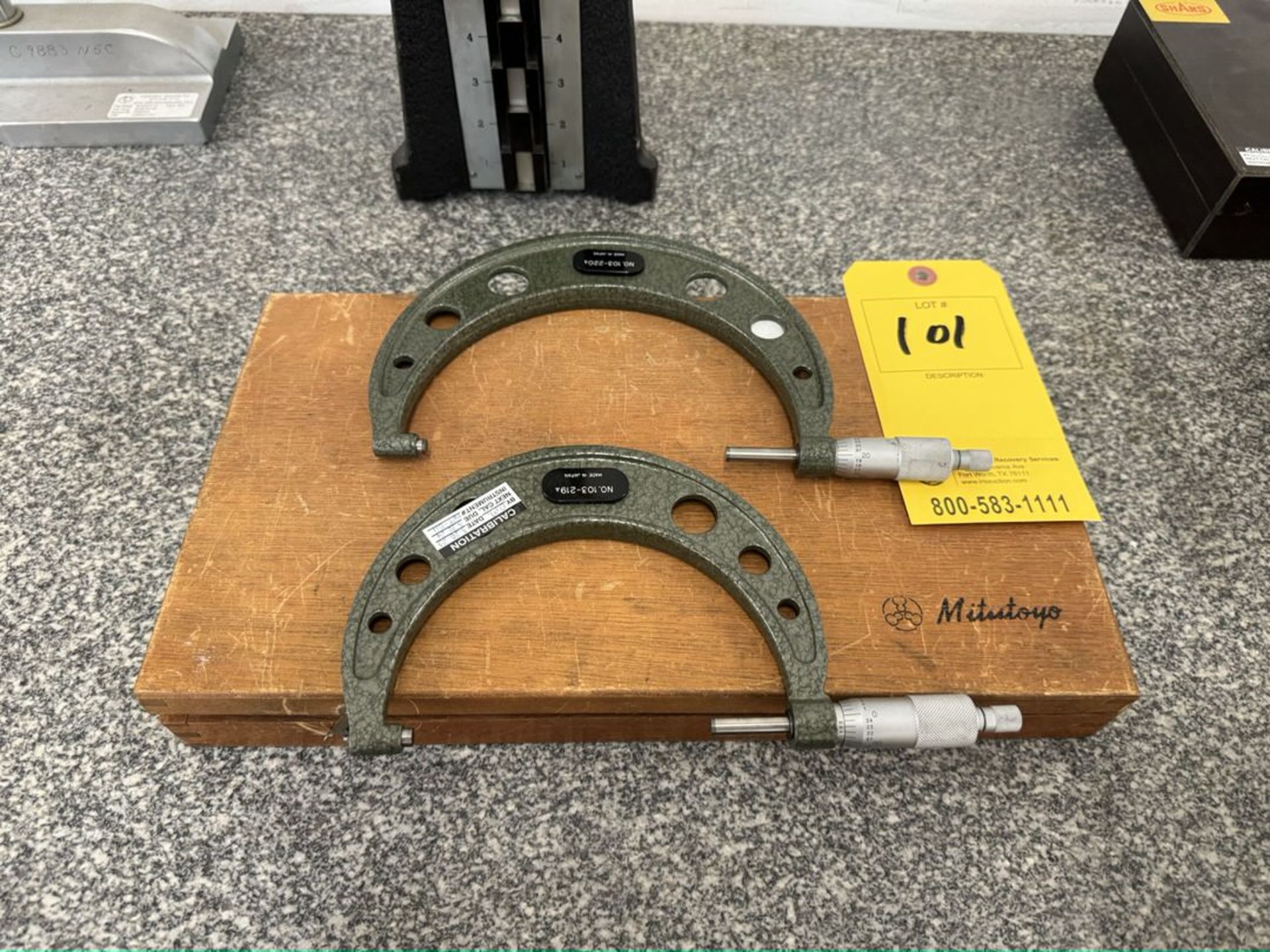 (3) Mitutoyo Micrometers