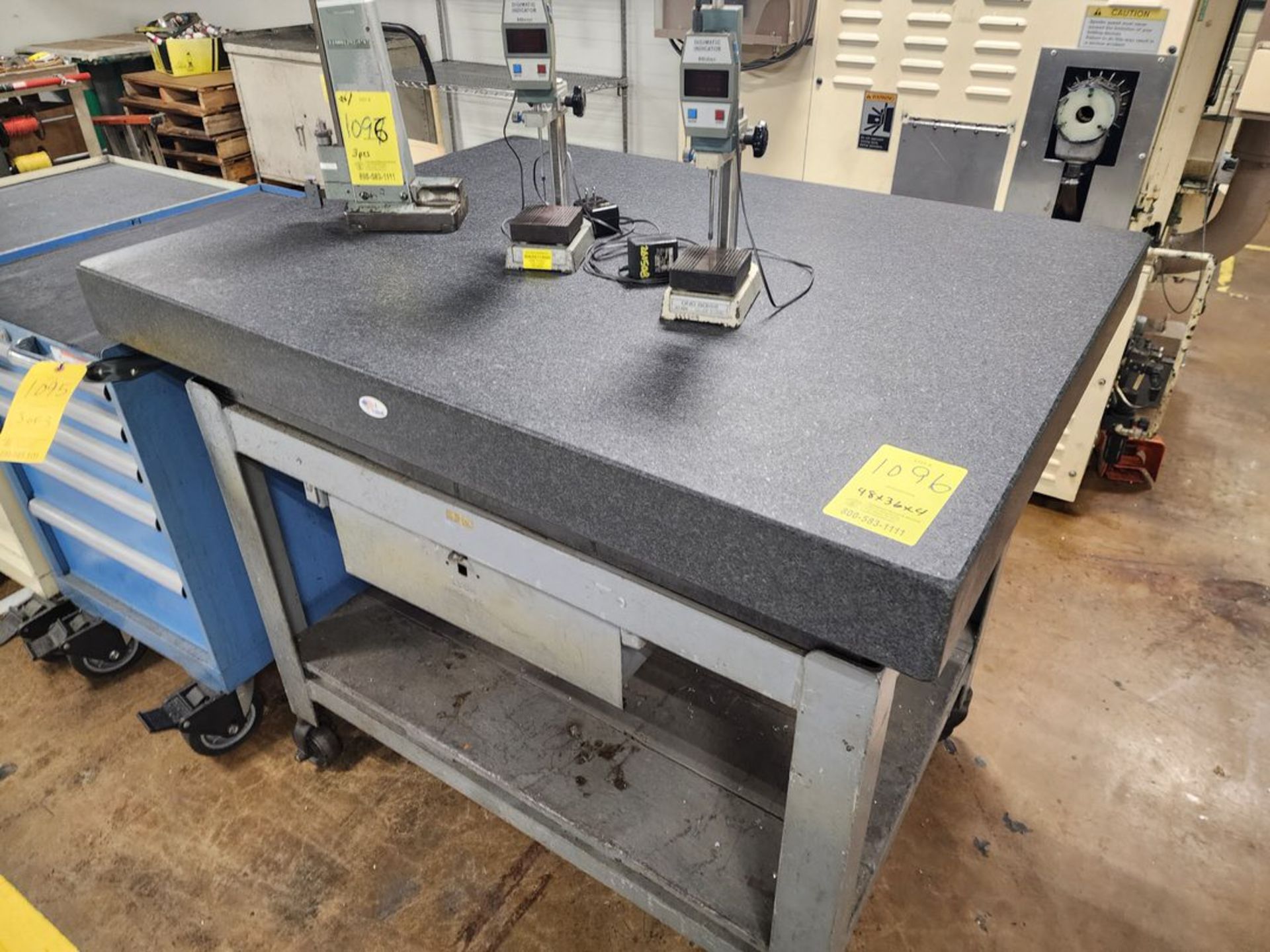 Surface Granite Plate 48" 36" x 4"; W/ Precision Contents