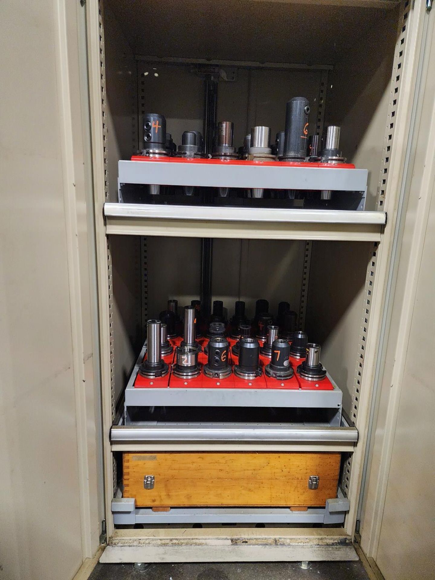 2-Door Material Cabinet W/ (40) Cat 45 Tapers - Image 2 of 11