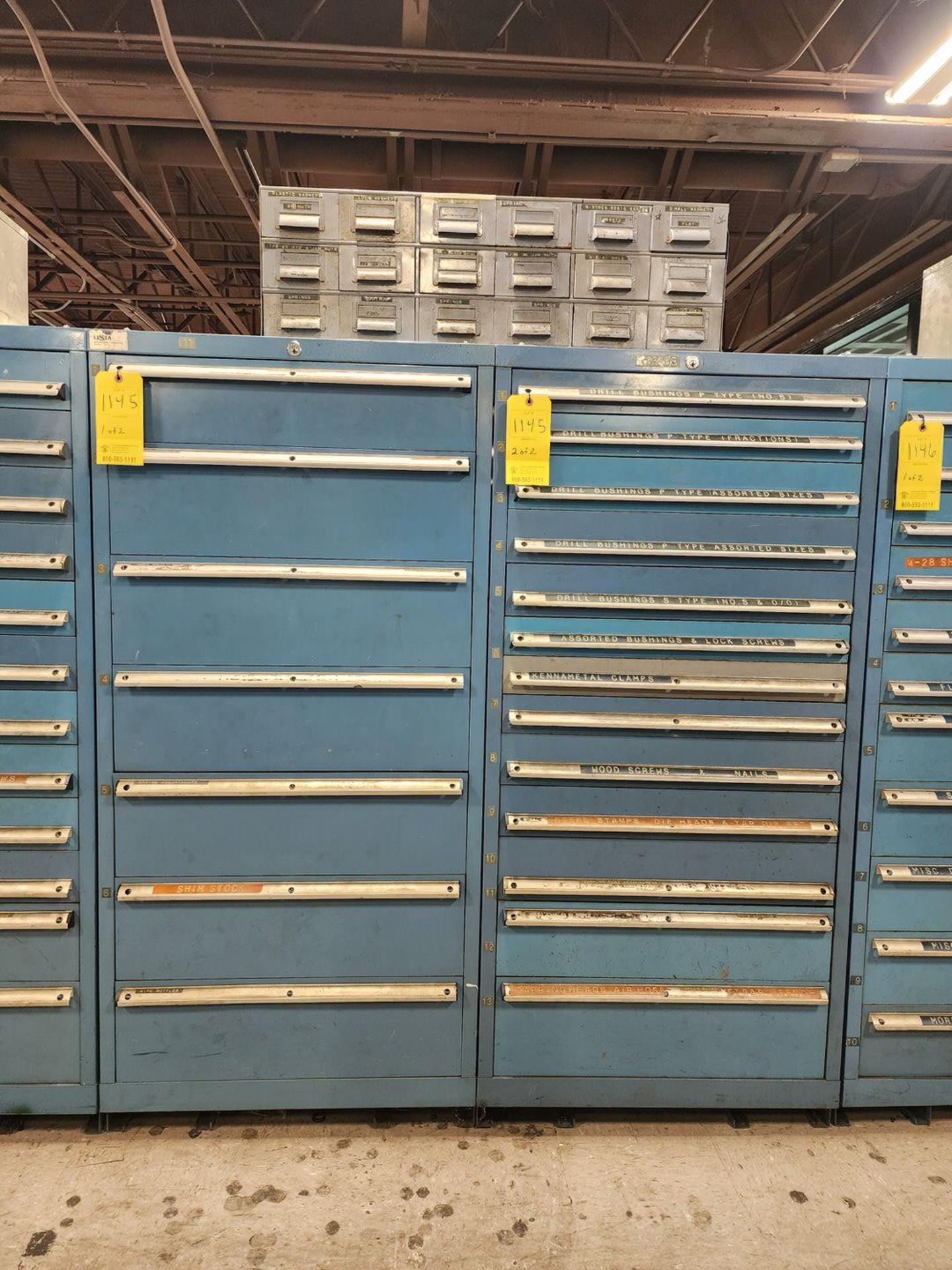 Modular Matl. Cabinets W/ Assorted Contents; W/ (1) Matl. Bin