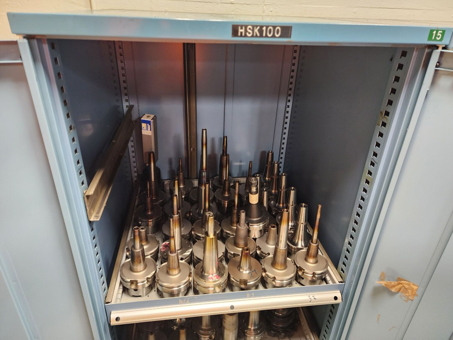Material Cabinet W/ (88) HSK 100 Holders - Image 3 of 20