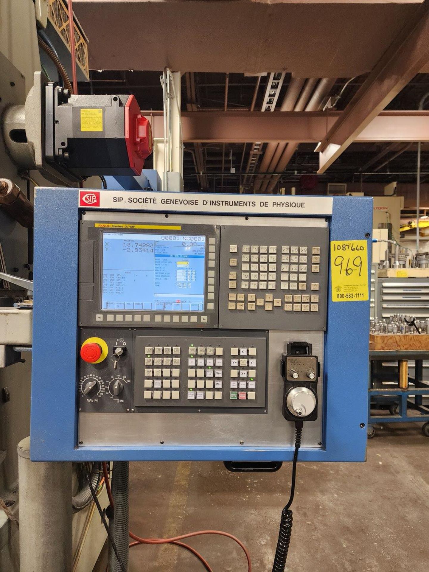 SIP SIP-600 Jig Boring Machine W/ Fanuc Series oi-MF Controller; Run Time: 309hrs; Cutting Time: - Image 18 of 29