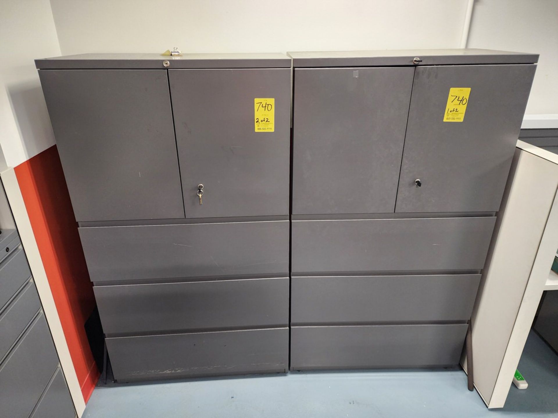 (2) Material Cabinets - Image 2 of 3