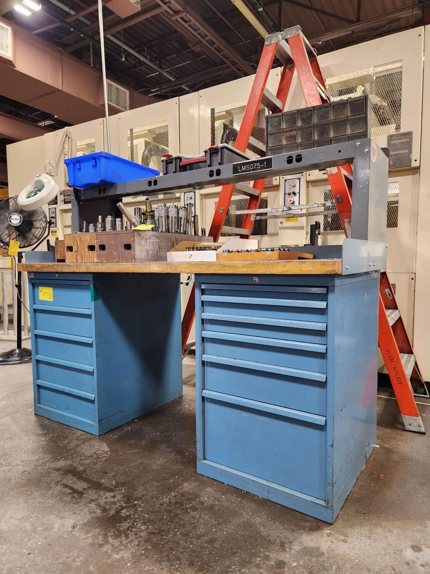 2-Bin Modular Material Cabinet W/ Jig Boring Machine Contents & Other Assorted Contents - Image 2 of 20
