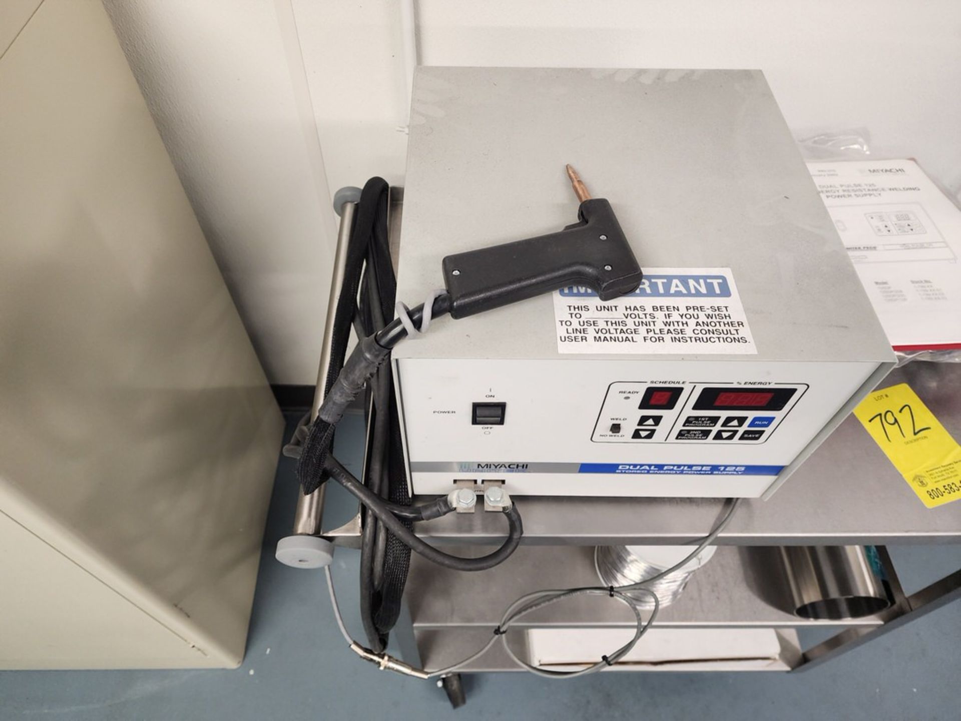 Miyachi Dual Pulse 125 Stored Energy Resistance Welding Power Supply W/ Contents - Image 7 of 9