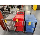 (6) Assorted Rolling Material Carts