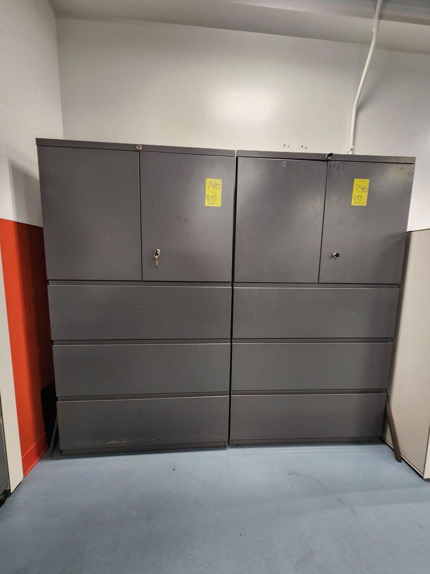 (2) Material Cabinets