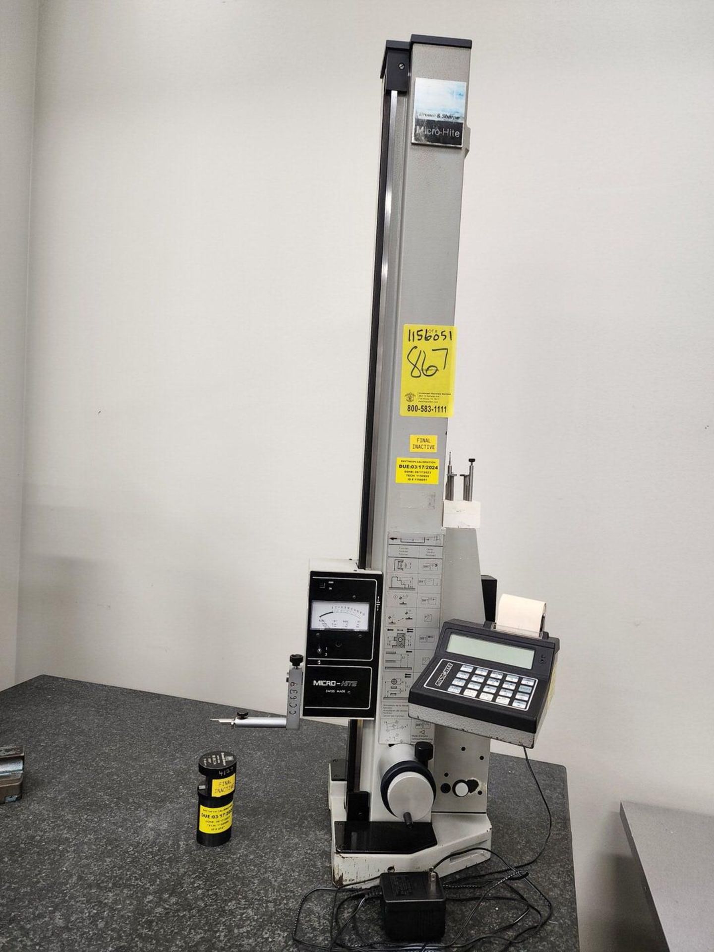 B&S Micro-Hite Height Gage W/ Tooling