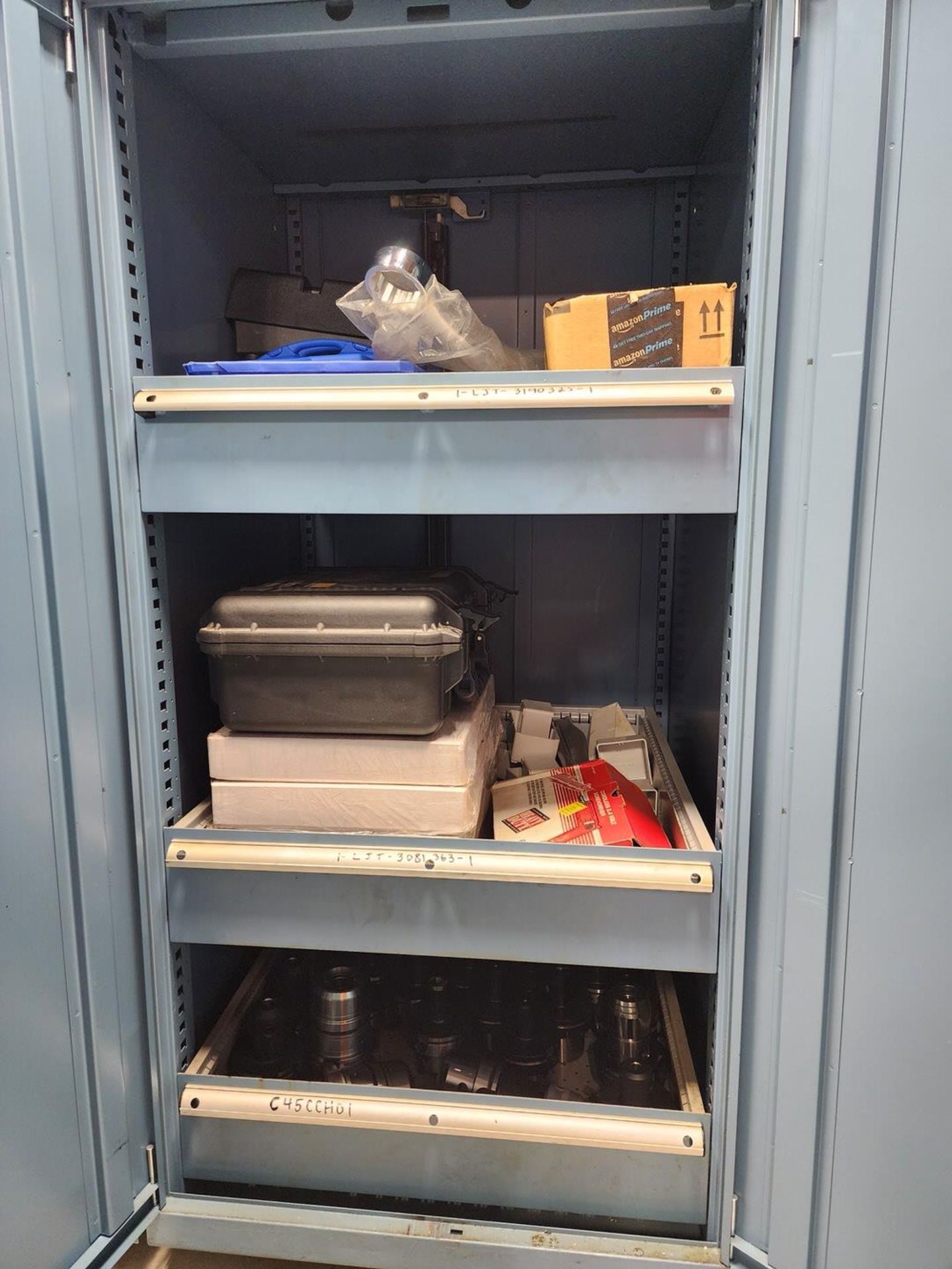 Material Cabinet W/ (31) HSK 100 Holders; W/ Contents - Image 2 of 12