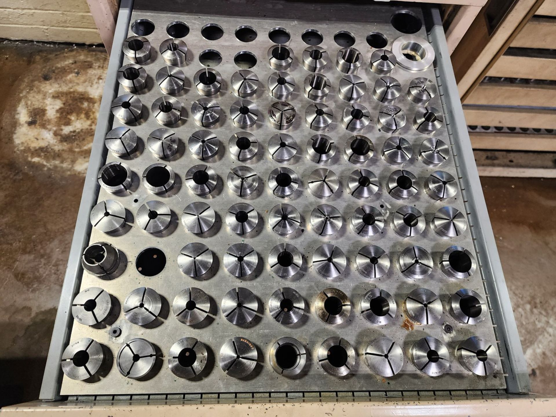 Carbide Tool Grinder W/ 2-Bin Lista Cabinet & Tooling - Image 12 of 13