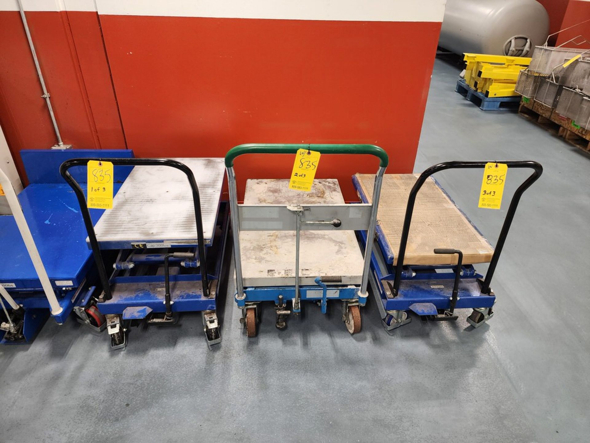 (3) Assorted Lift Tables