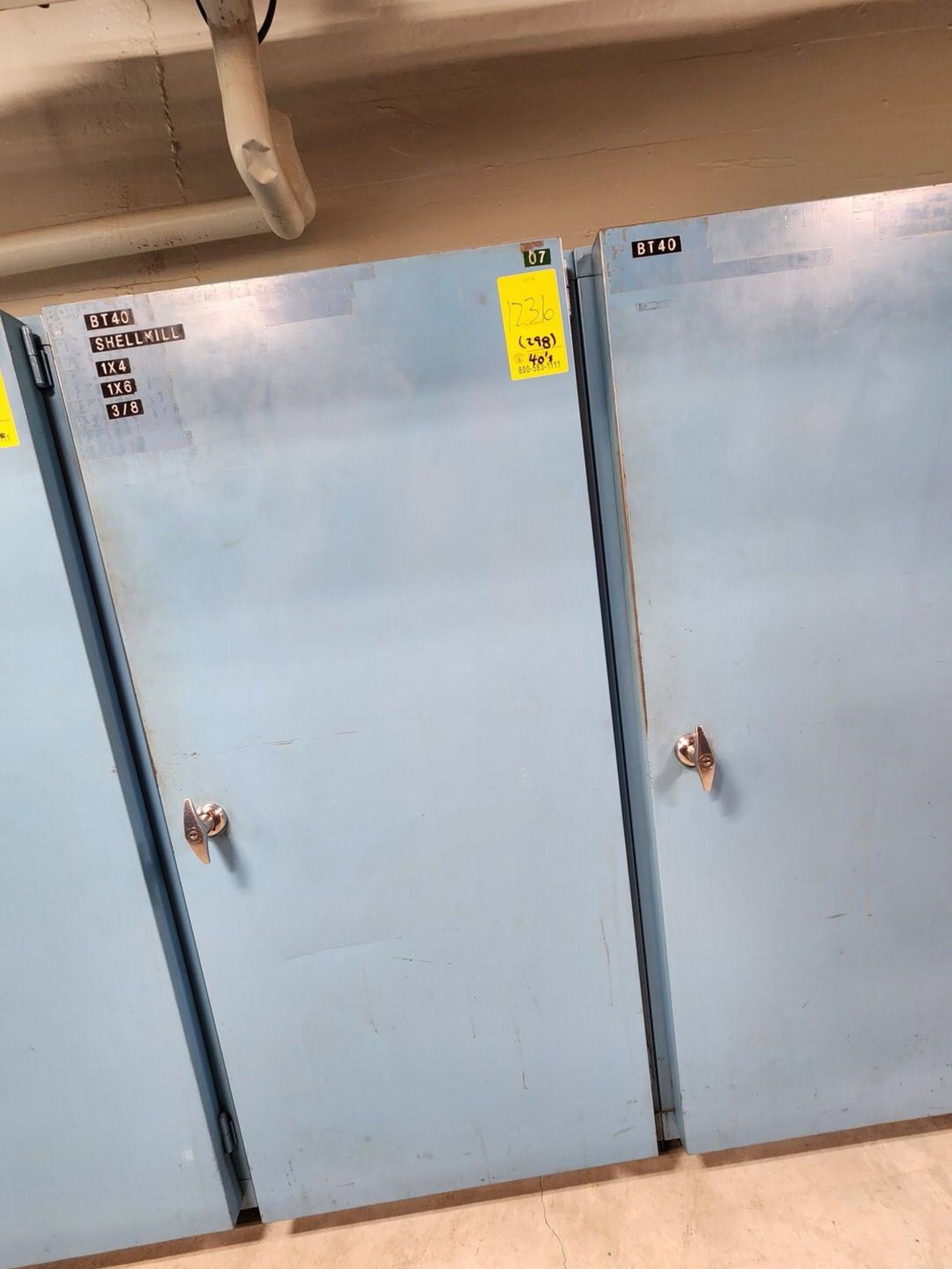 Material Cabinet W/ (298) BT40 Tapers