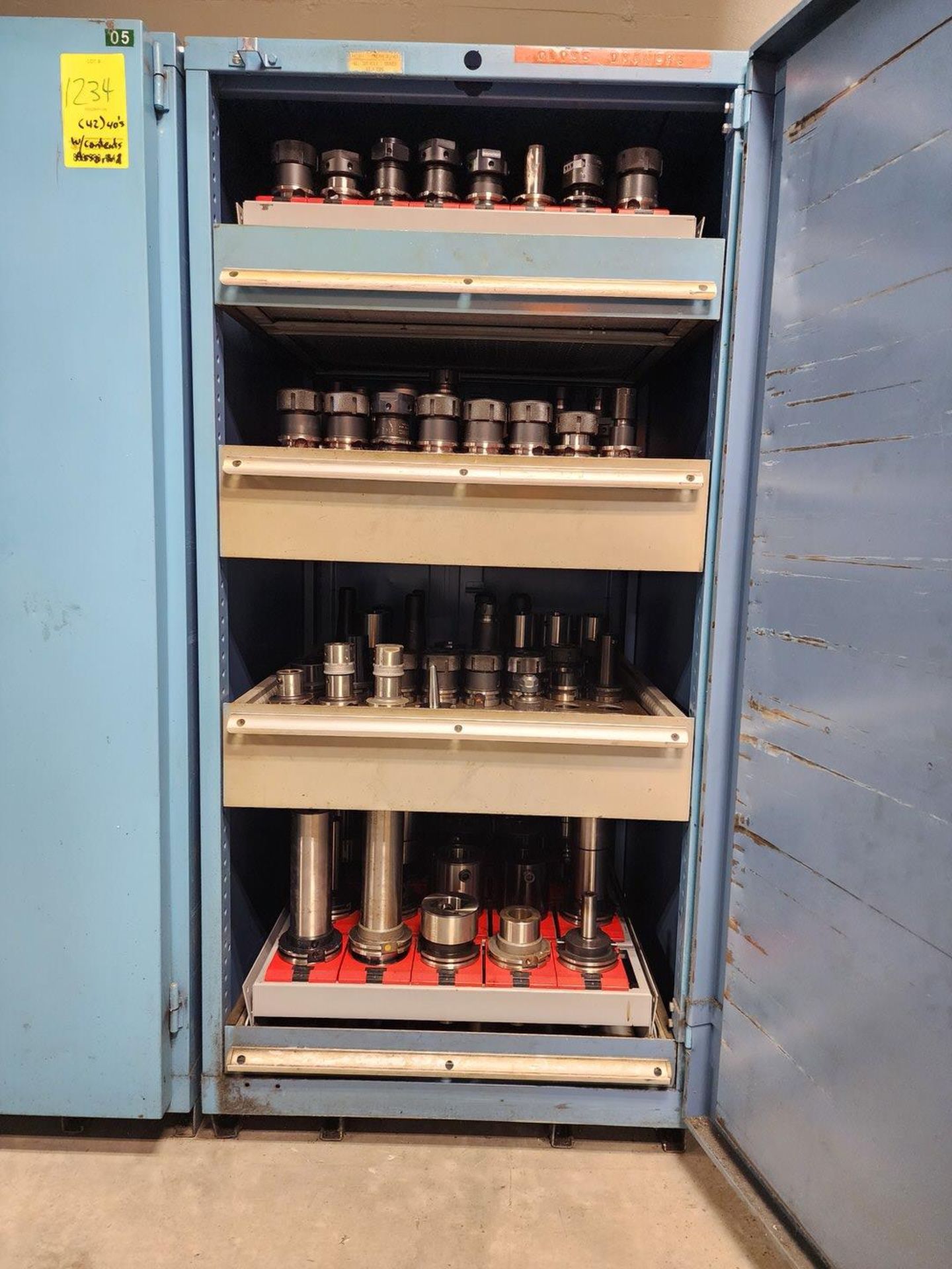 Material Cabinet W/ 130 Appr. Tapers; (20) Cat 50 Tapers; (110) BT40 Tapers - Image 3 of 12