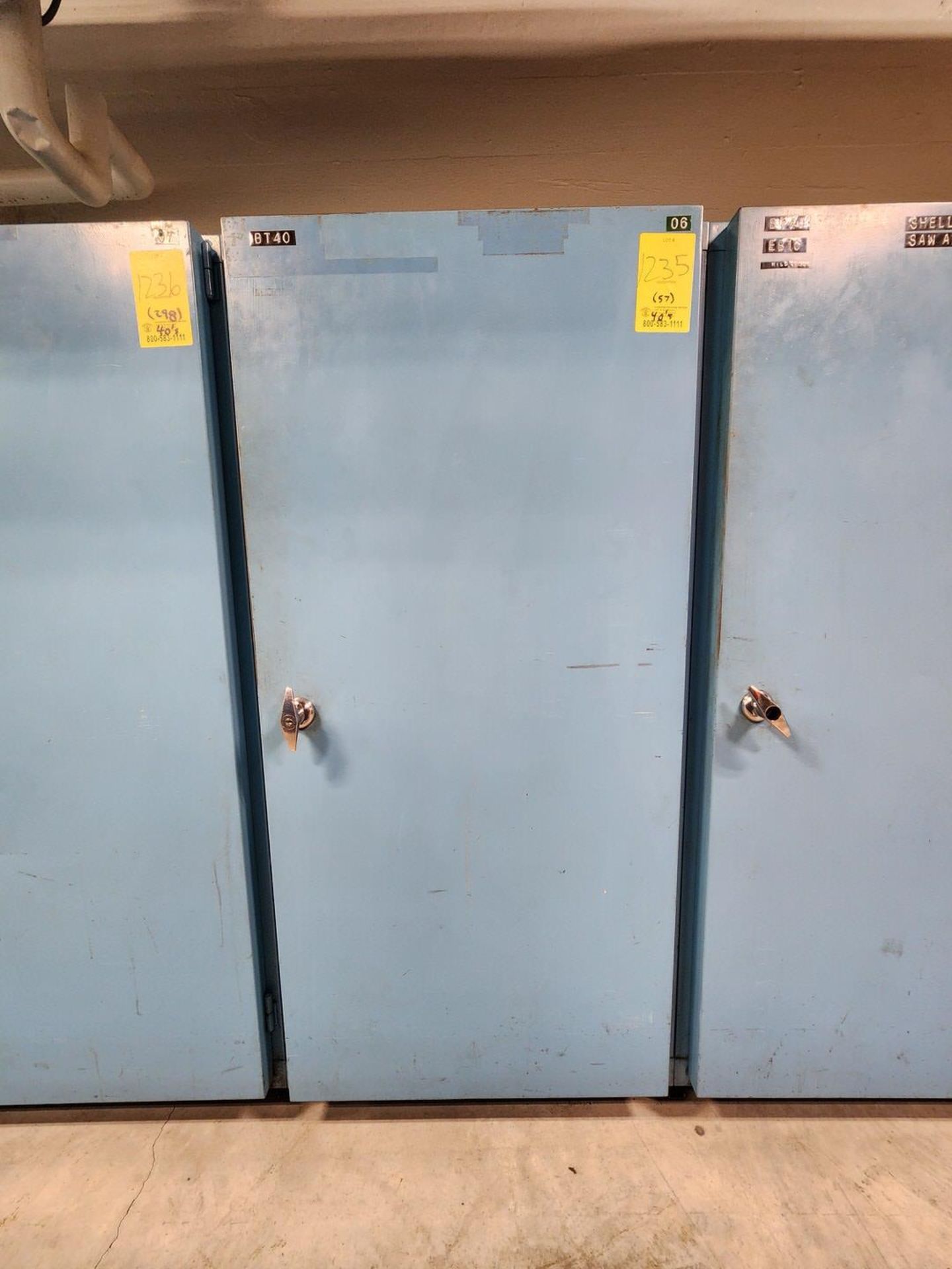 Material Cabinet W/ (57) BT40 Tapers