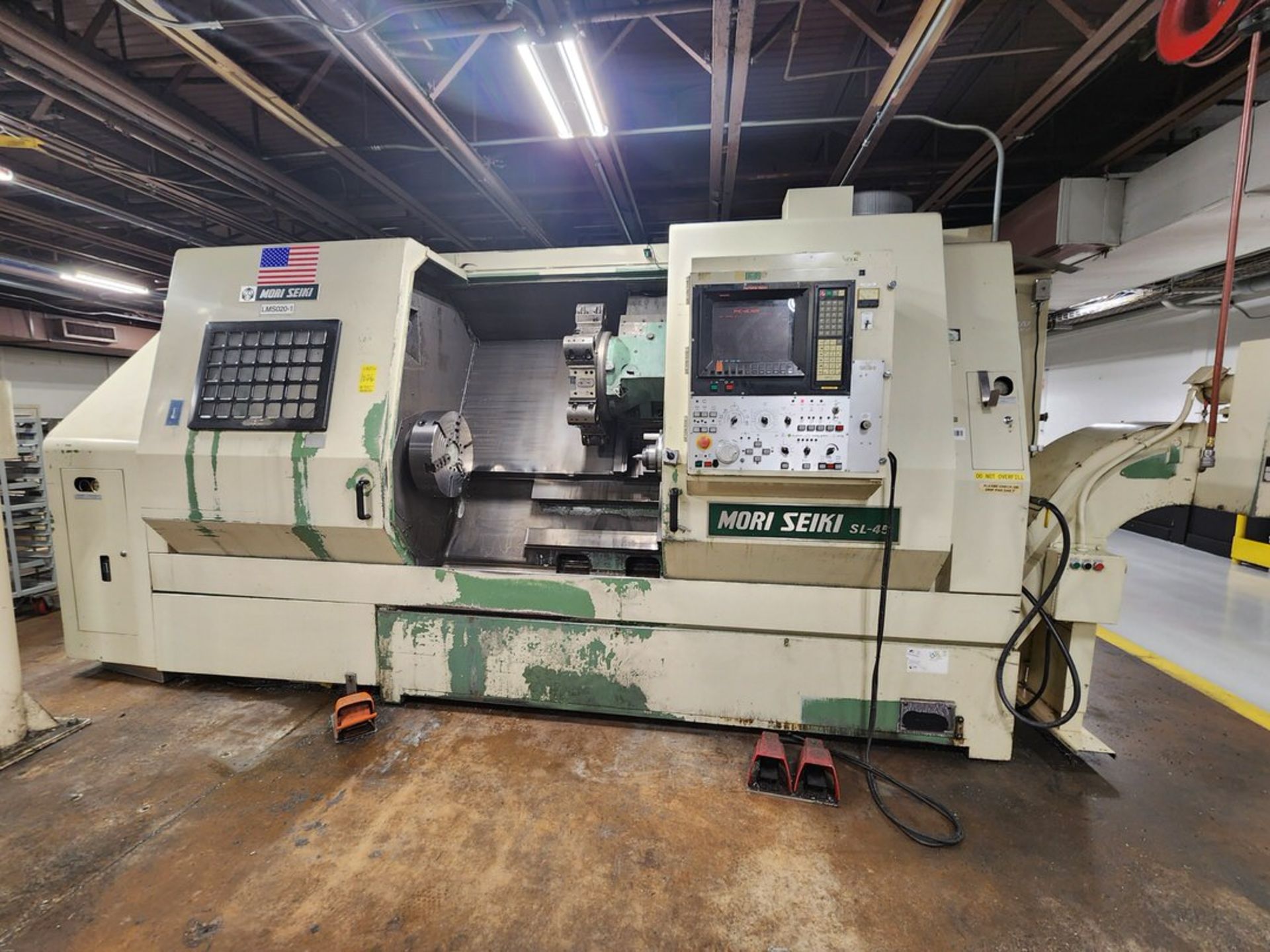 Mori Seiki SL-45A CNC Lathe W/ 18" 3-Jaw Chuck; W/ 12-Tool Turret Station; W/ Fanuc Controller; W/