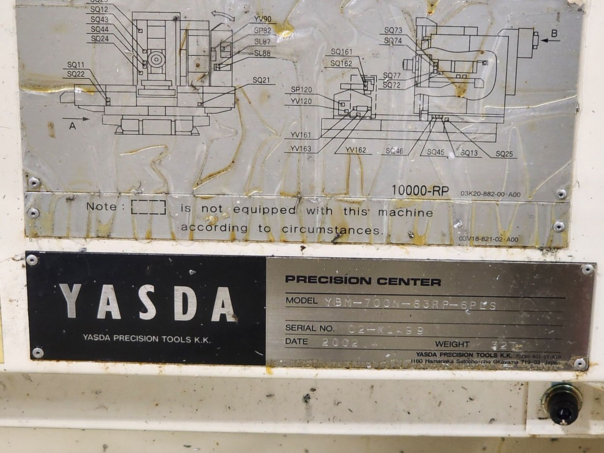 2002 Yasda YBM-700N 5-Axis Horizontal Maching Center W/ Fanuc Series 150i-M Controller - Image 34 of 42