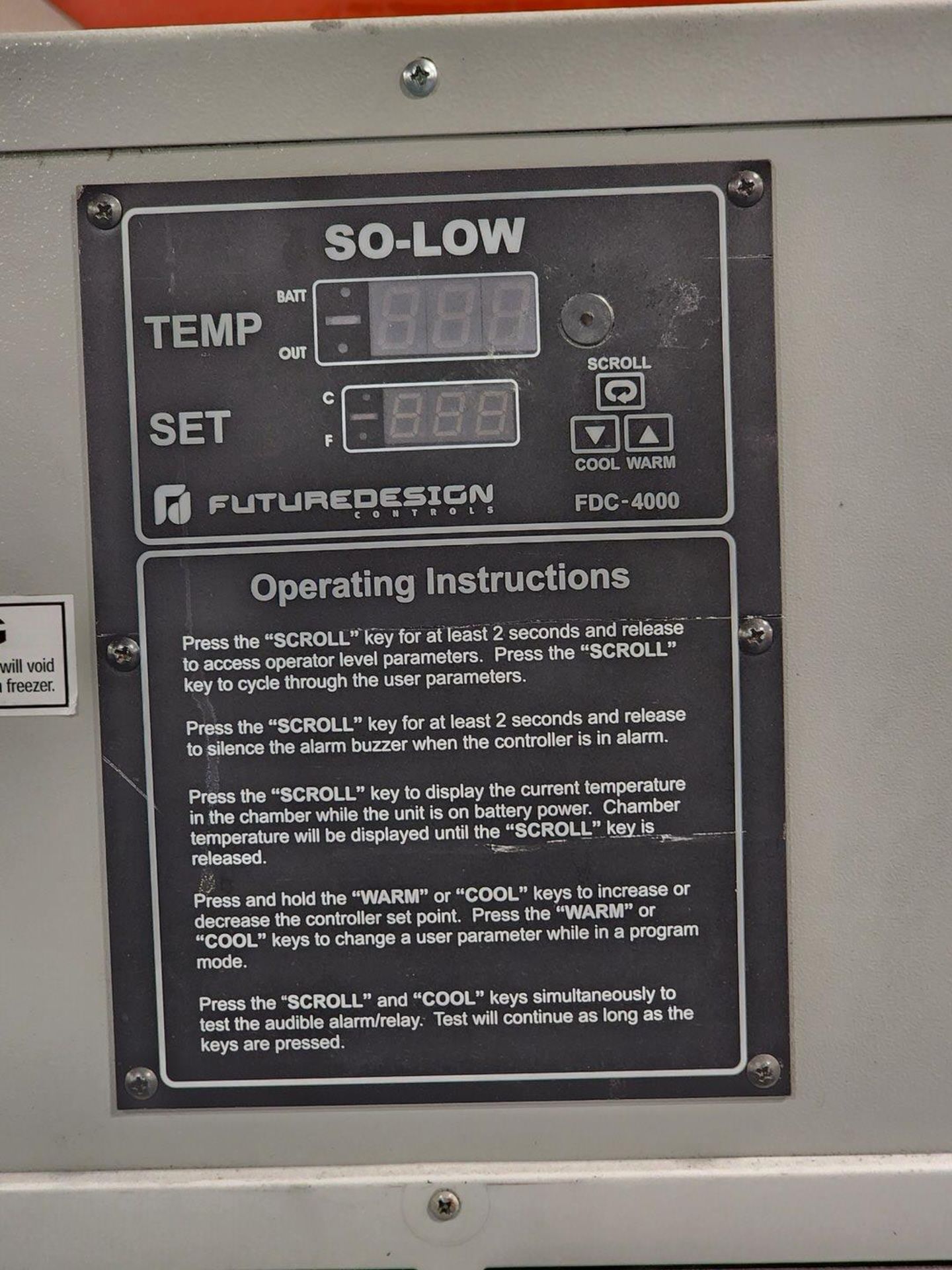 So-Low C80-27 Ultra-Low Freezer W/ So-Low Controller - Image 6 of 10